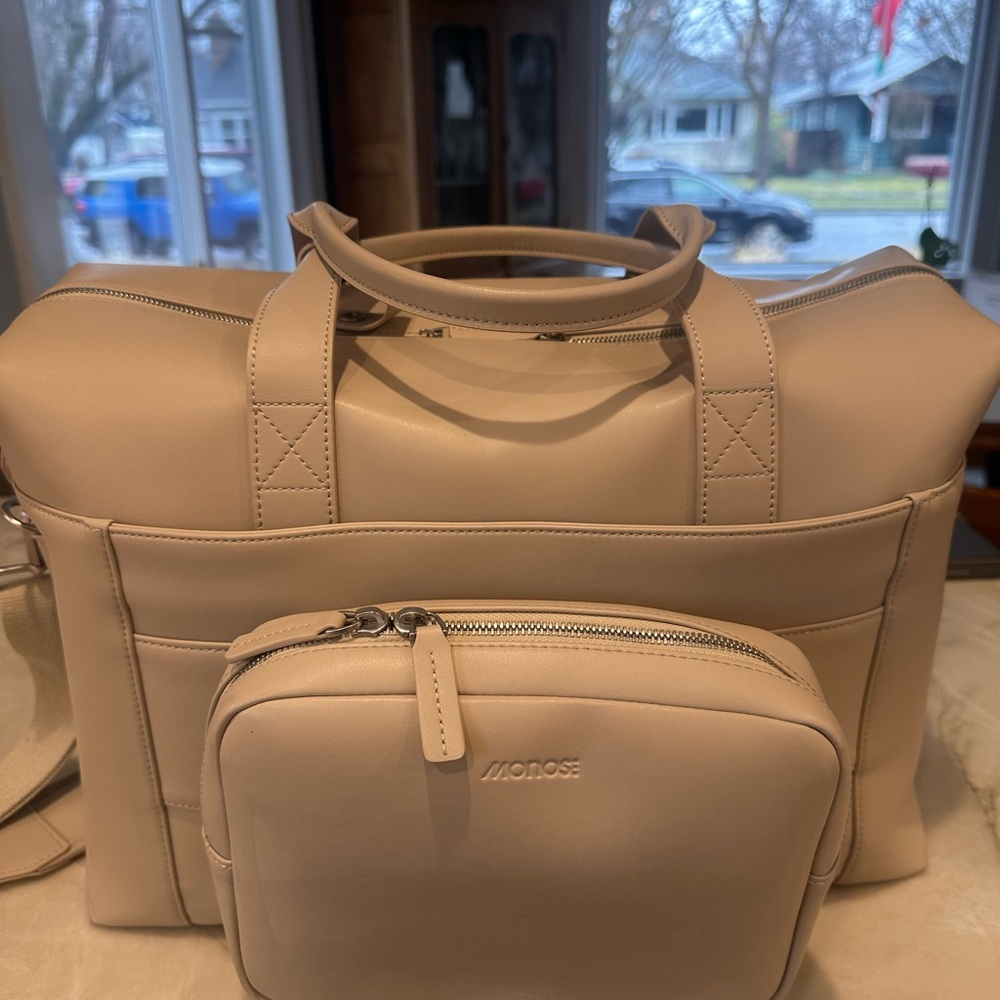 Monos Beige Travel Bag Set